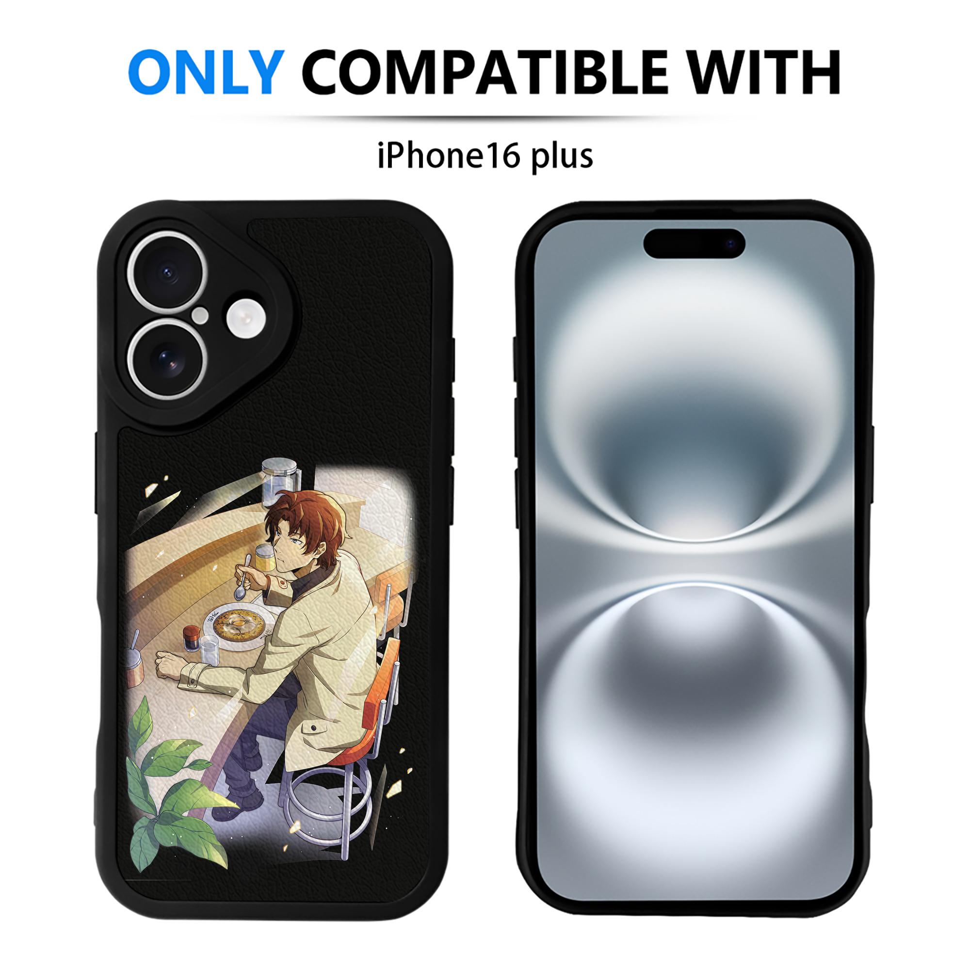 （画像用） 文豪ストレイドッグス Bungo Stray Dogs 【iPhone 16シリーズ対応】シリコンスマホケース（レザー調） 材質：シリコン